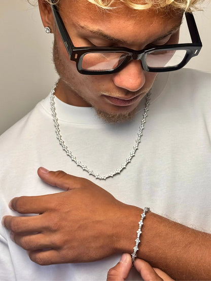 Honeycomb 3mm tennis bracelet